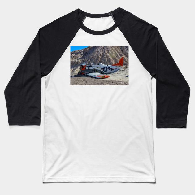 Abandoned Plane Baseball T-Shirt by Rob Johnson Photography